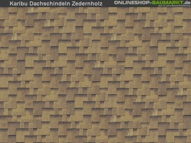 Karibu Dachschindeln Asymetrisch Zedernholz 6 Pakete - Image 5