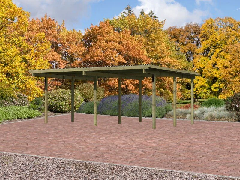 Karibu Doppelcarport ECO 1 Variante A kdi - Image 2