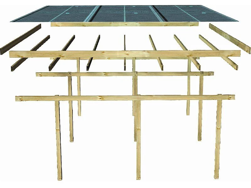 Karibu Doppelcarport ECO 1 Variante A kdi - Image 6