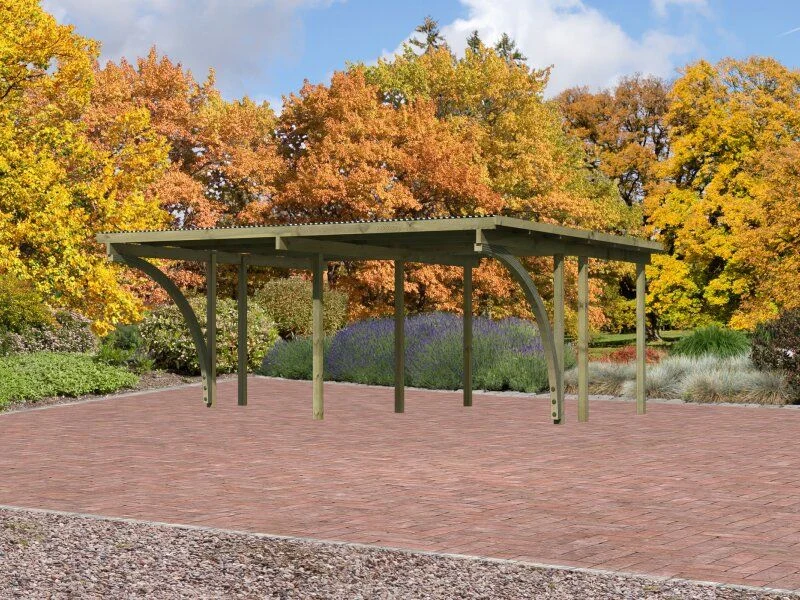 Karibu Doppelcarport ECO 1 Variante C kdi - Image 2