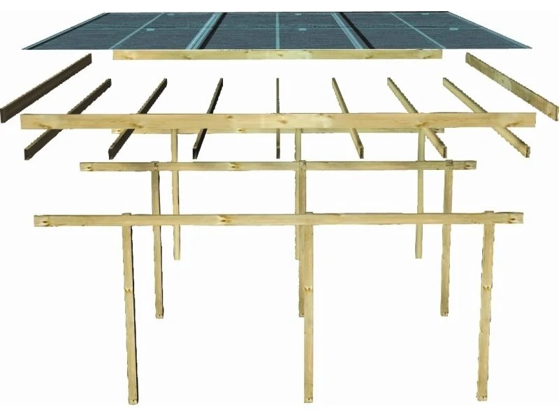 Karibu Doppelcarport ECO mit integriertem Abstellraum 1 - Image 5
