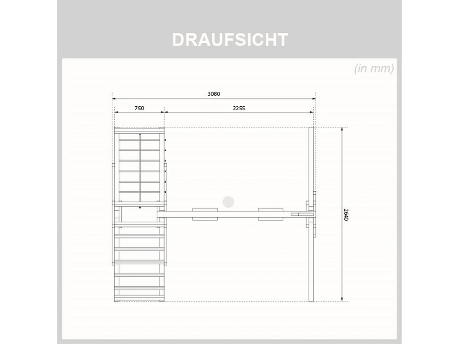 Karibu Doppelschaukel Felix mit Klettergerüst und Netzrampe - Image 5