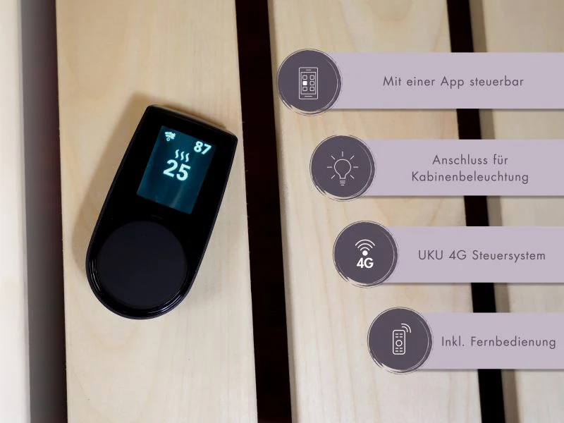 Karibu Elektronische Saunaofensteuerung Huum "UKU WIFI" mit App Steuerung - Image 4
