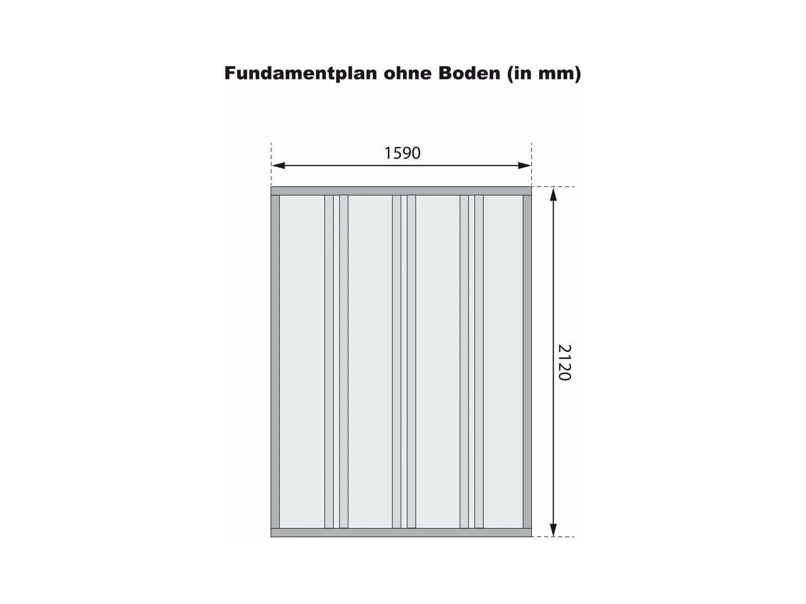 Karibu Fahrradgarage 3, natur 19 mm - Image 3
