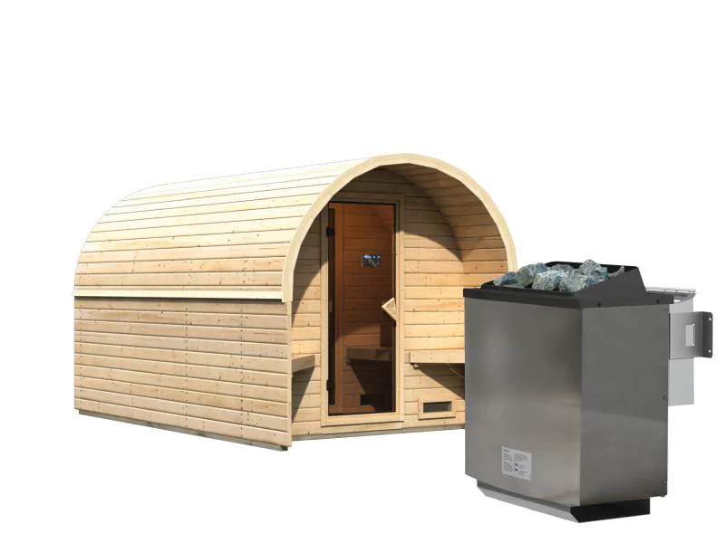 Karibu Fasshaus 3 mit 9 kW Bioofen externe Steuerung - Image 2