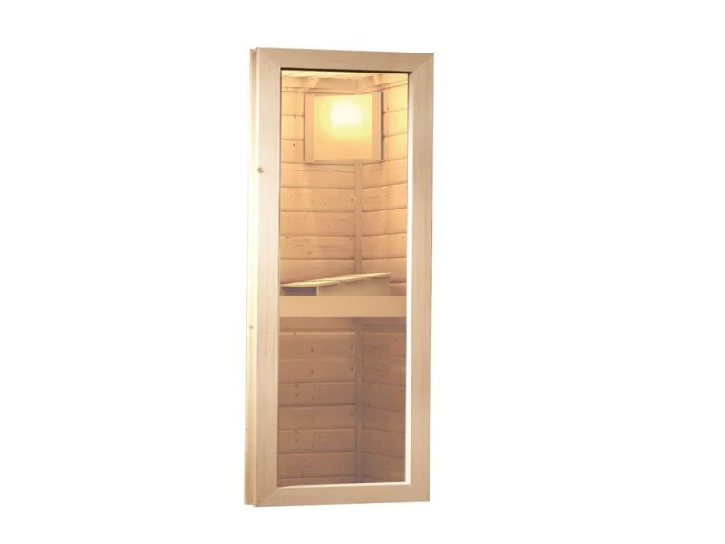 Karibu Fenster natur für 40 mm Sauna Klarglas Iso-Glas - Image 2