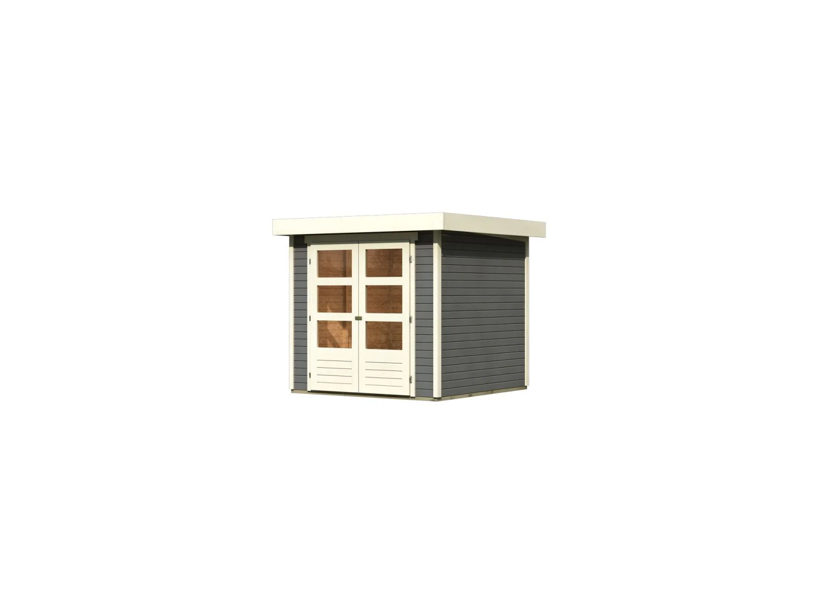 Karibu Gartenhaus Askola 2 terragrau 19 mm - Image 5