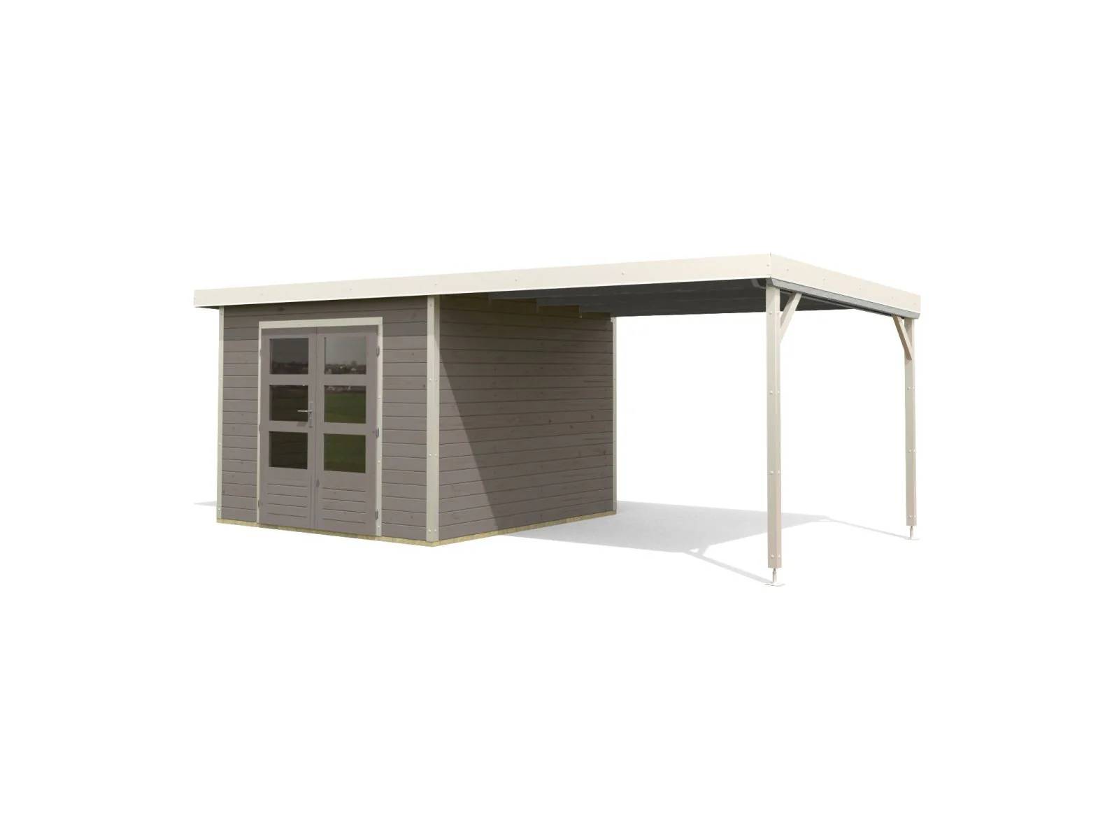 Karibu Gartenhaus Askola 5 mit Anbaudach 2,25 Meter - Image 6