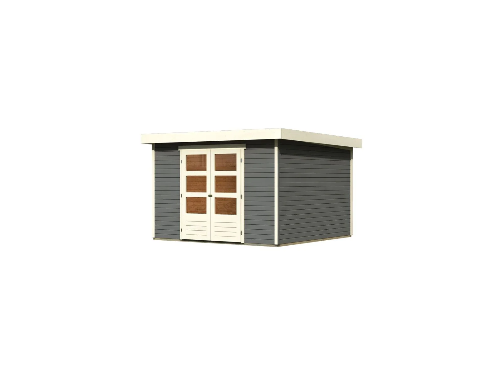 Karibu Gartenhaus Askola 6 terragrau 19 mm - Image 5