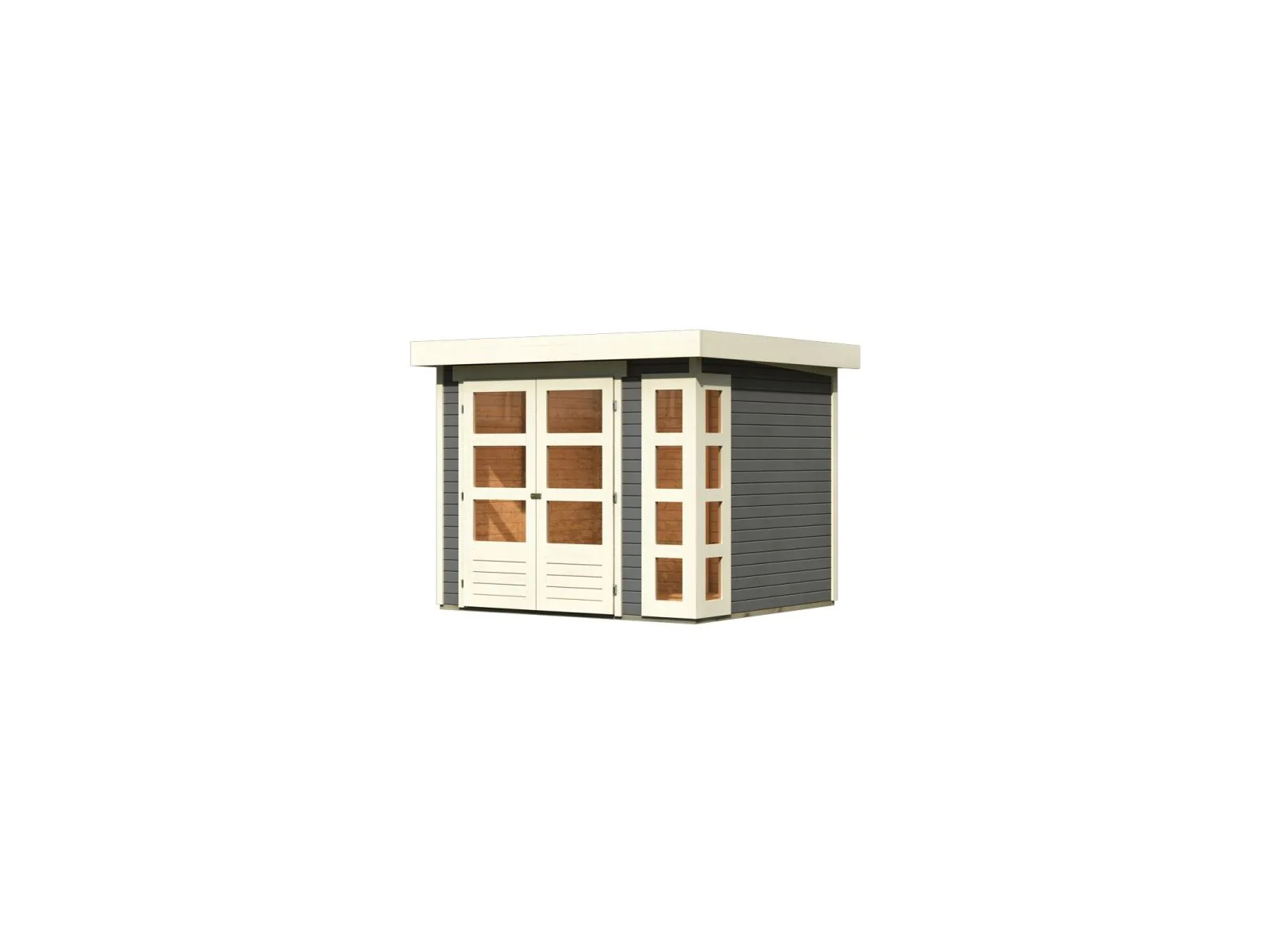 Karibu Gartenhaus Kerko 3 in terragrau 19 mm - Image 2