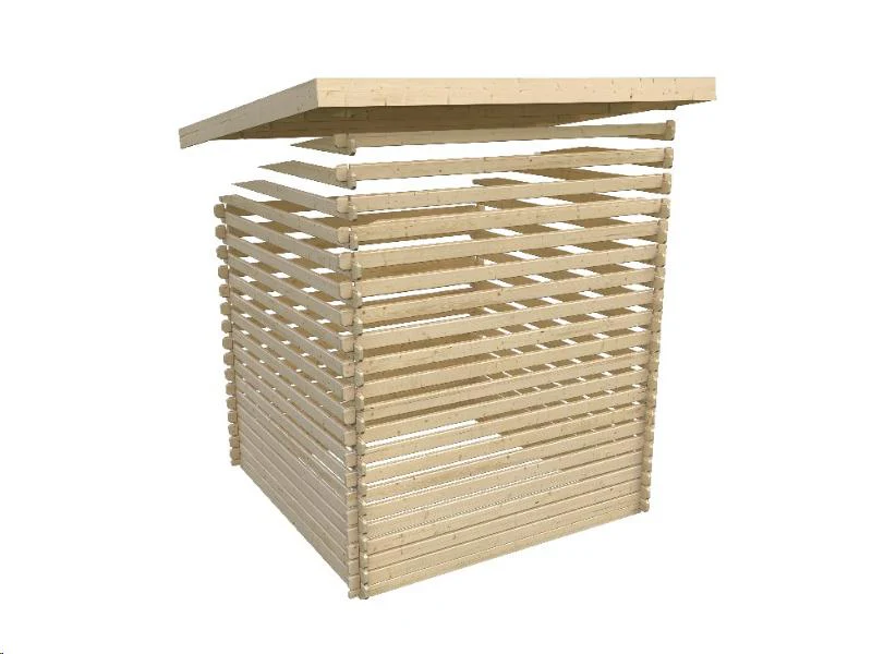 Karibu Gartenhaus Olaf 5 natur, inkl. Doppelflügeltür - Image 7