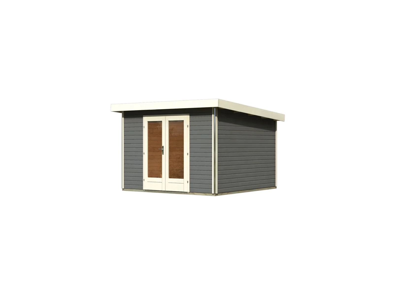 Karibu Gartenhaus Radeburg 1 terragrau 40 mm - Image 5