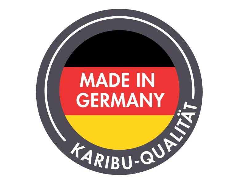 Karibu Gartenhaus Radeburg 2 terragrau 38 mm - Image 12
