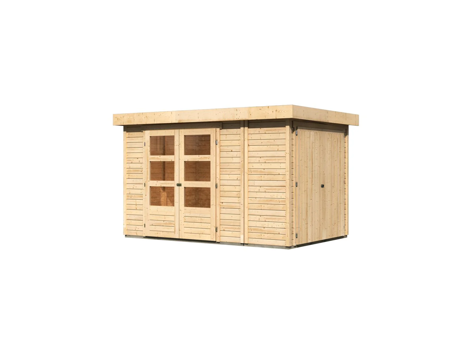 Karibu Gartenhaus Retola 3 inkl. Anbauschrank - Image 4
