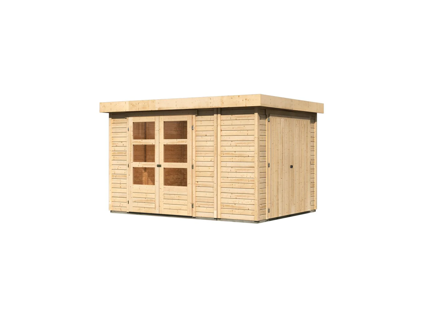 Karibu Gartenhaus Retola 4 inkl. Anbauschrank - Image 4