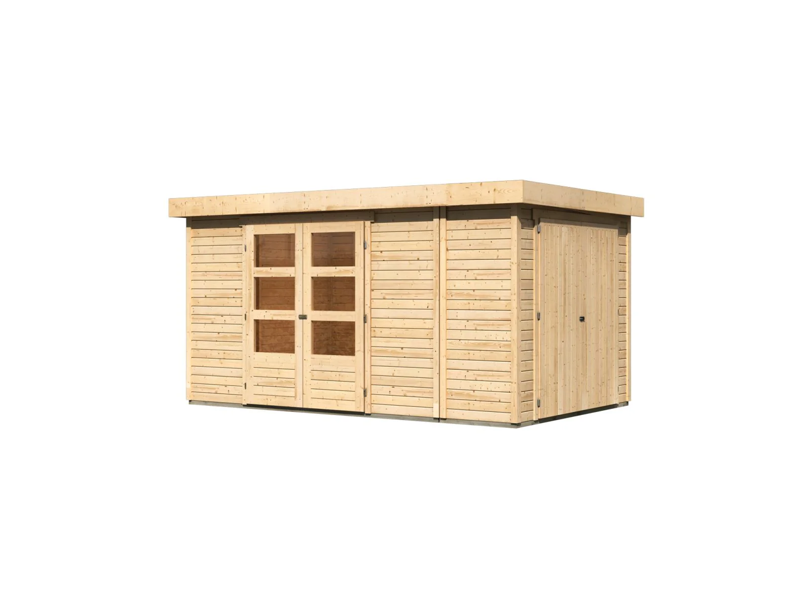 Karibu Gartenhaus Retola 6 inkl. Anbauschrank - Image 4
