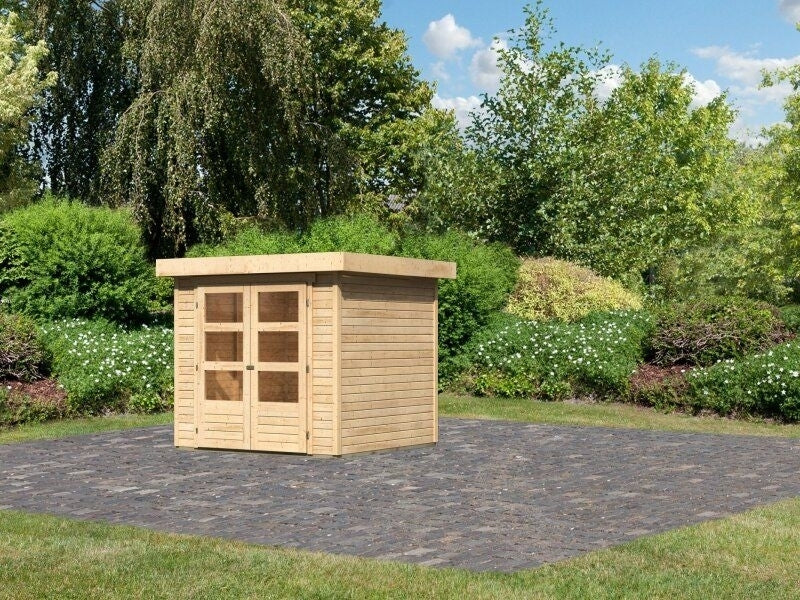 Karibu Gartenhaus Timmo, naturbelassen, 19 mm - Image 2