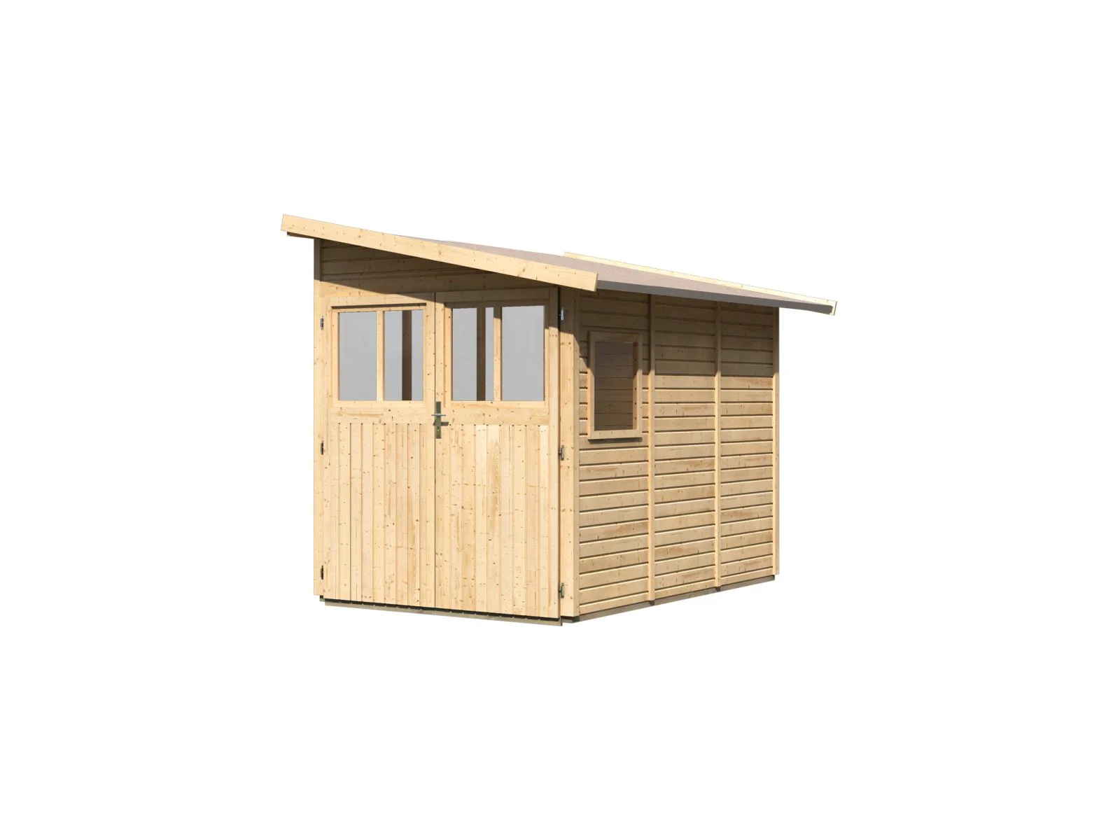 Karibu Gartenhaus Wandlitz 3 natur 19 mm - Image 6