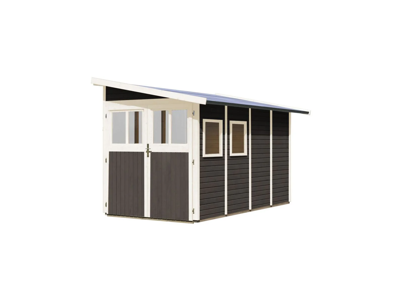 Karibu Gartenhaus Wandlitz 4 terragrau 19 mm - Image 6