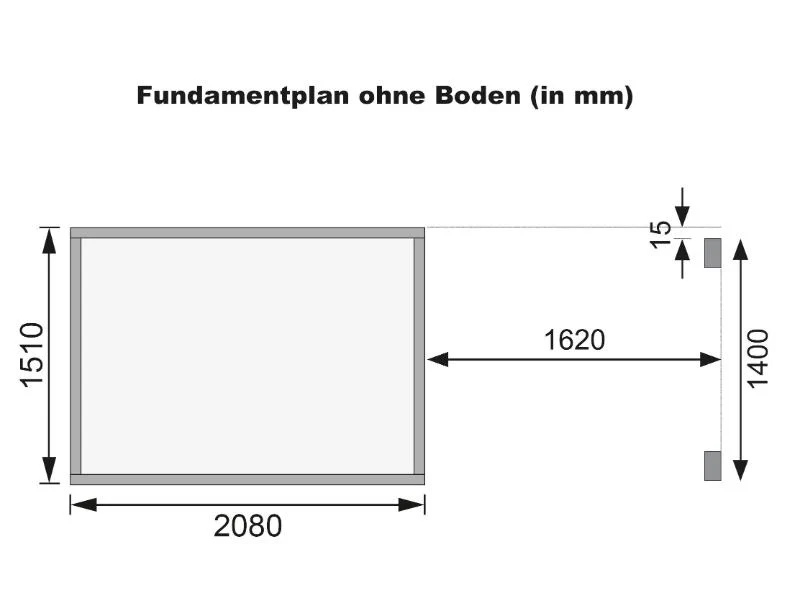 Karibu Gerätehaus Merseburg 3 SET mit Anbaudach, vorvergraut - Image 4