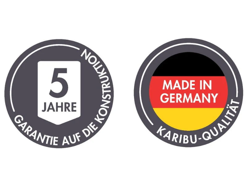 Karibu Gerätehaus Merseburg 6 SET mit Anbaudach, vorvergraut - Image 12