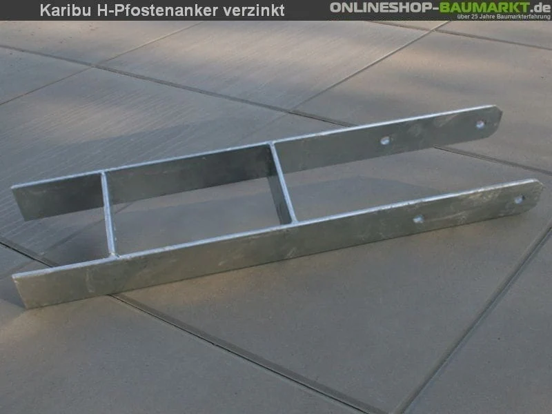 Karibu H-Pfostenanker 12 x 12 x 60 cm 8 St.
