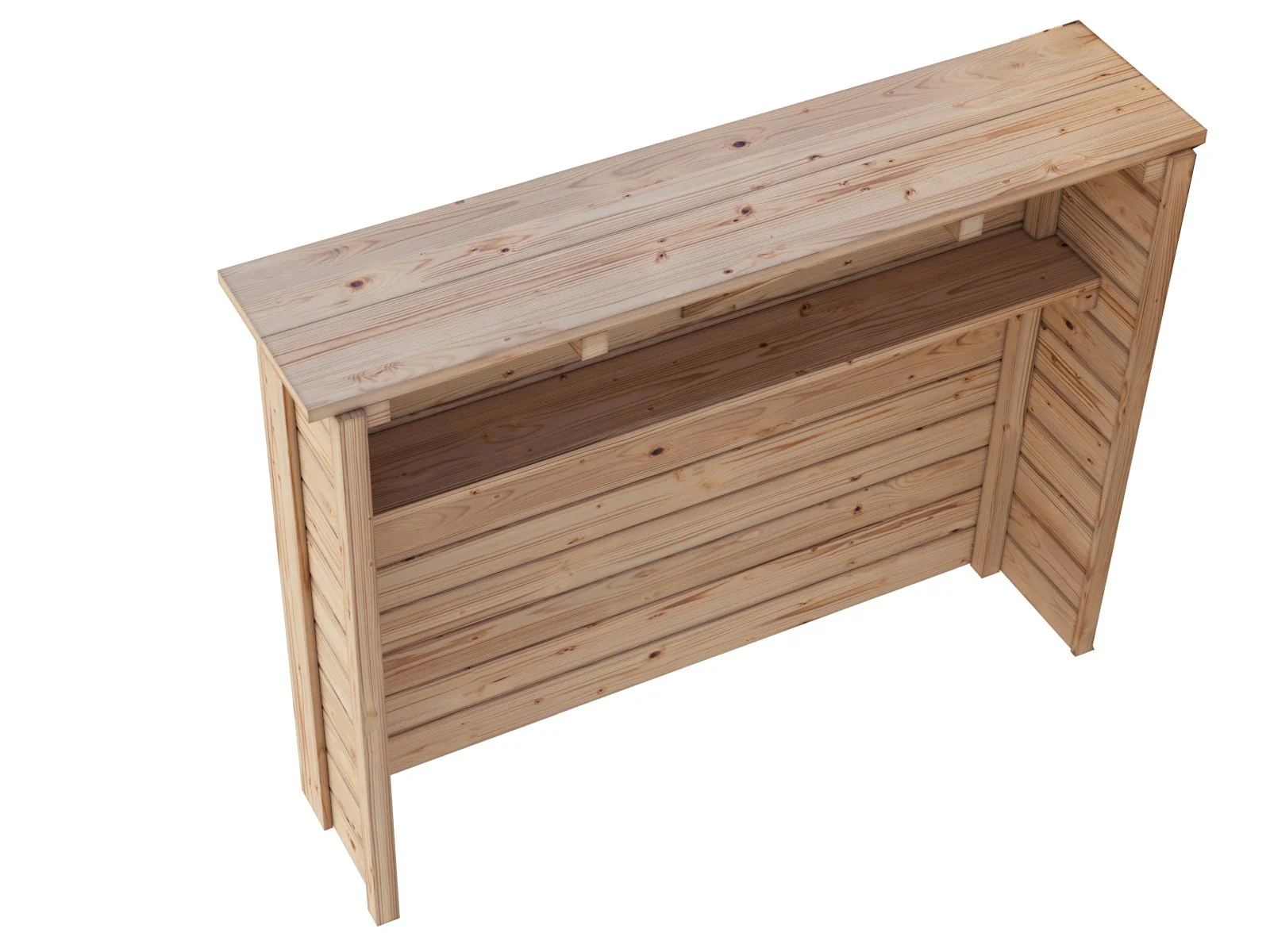 Karibu Holzbar, naturbelassen, 28 mm - Image 3
