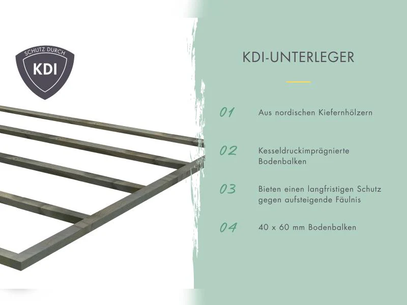 Karibu Hybrid Gartenhaus Jupiter 2 A naturbelassen/anthrazit - Image 9