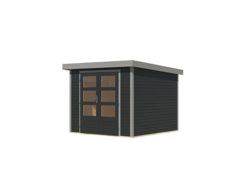 Karibu Hybrid Gartenhaus Jupiter 3,5 C anthrazit/graualuminium - Image 5