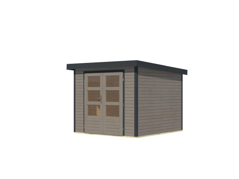 Karibu Hybrid Gartenhaus Jupiter 3,5 D wassergrau/anthrazit - Image 5