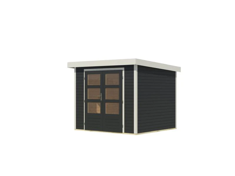 Karibu Hybrid Gartenhaus Jupiter 3 C anthrazit/graualuminium - Image 5