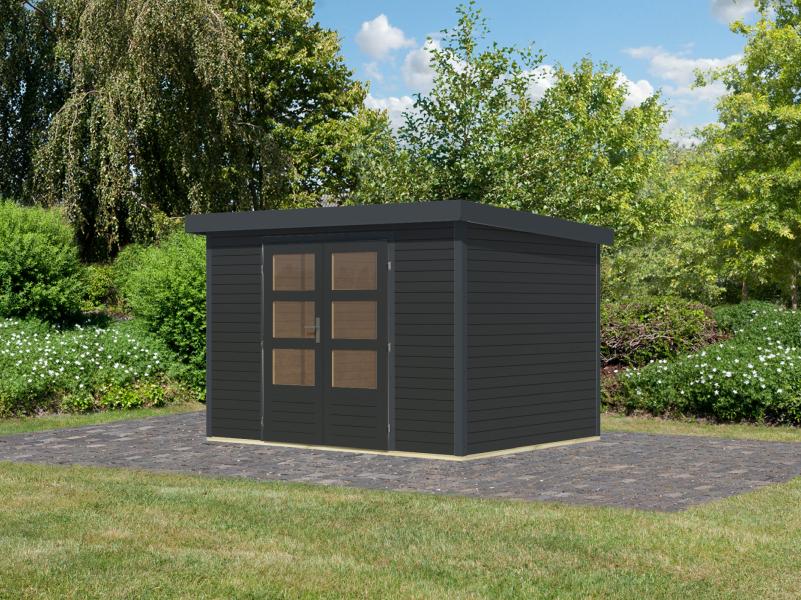 Karibu Hybrid Gartenhaus Jupiter 4 C anthrazit/anthrazit - Image 2