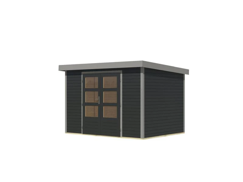 Karibu Hybrid Gartenhaus Jupiter 4 C anthrazit/graualuminium - Image 5