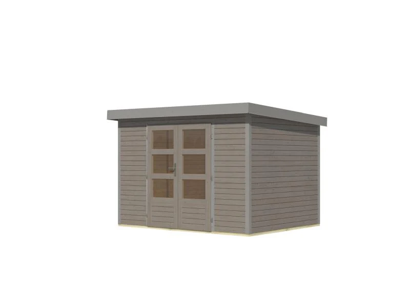 Karibu Hybrid Gartenhaus Jupiter 4 D wassergrau/graualuminium - Image 5