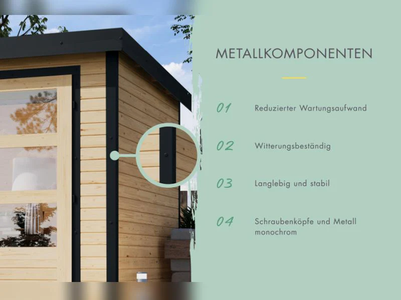 Karibu Hybrid Gartenhaus Jupiter 5 B terragrau/anthrazit - Image 4