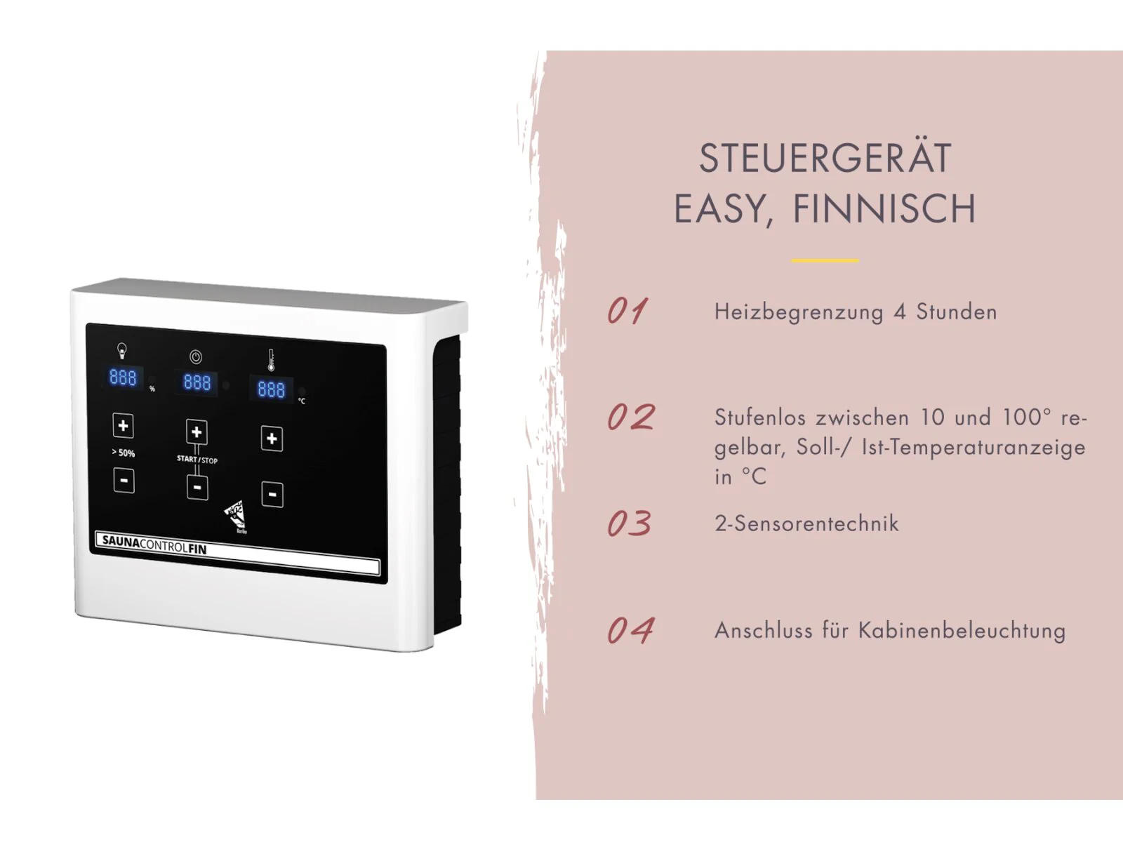 Karibu Hybrid Saunahaus Ares 1, mit Anbaudach in anthrazit/anthrazit, inkl. 9 kW Ofen ext. Steuerung easy - Image 4