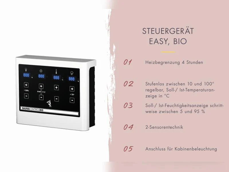 Karibu Hybrid Saunahaus Ares 2, anthrazit/anthrazit -inkl. 9 kW Bioofen ext. Steuerung- - Image 6