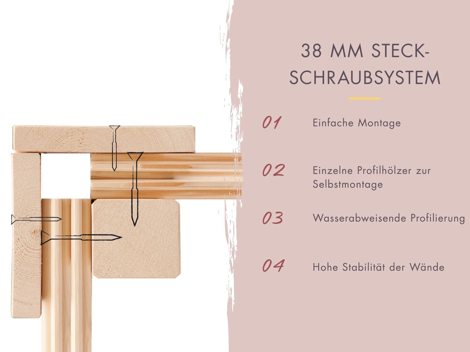 Karibu Hybrid Saunahaus Ares 2, inkl. Anbaudach in anthrazit/anthrazit, inkl. 9 kW Bioofen ext. Steuerung easy - Image 7
