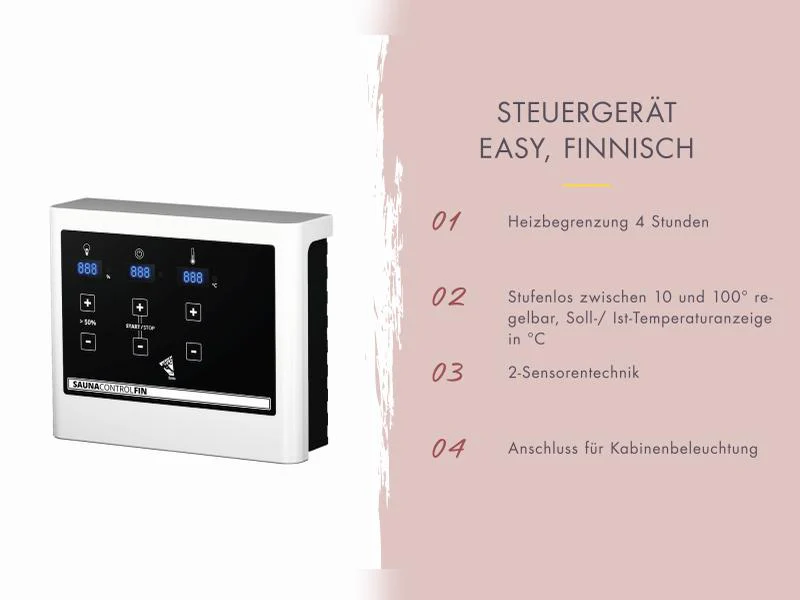 Karibu Hybrid Saunahaus Ares 3,anthrazit/anthrazit -inkl. 9 kW Bioofen ext. Steuerung- - Image 6