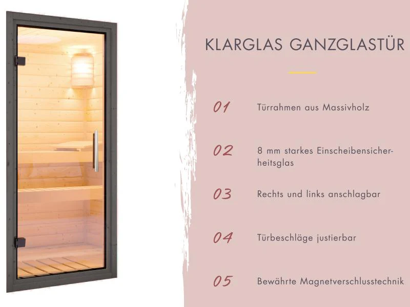 Karibu Hybrid Saunahaus Ares 3,anthrazit/anthrazit -ohne Ofen- - Image 6