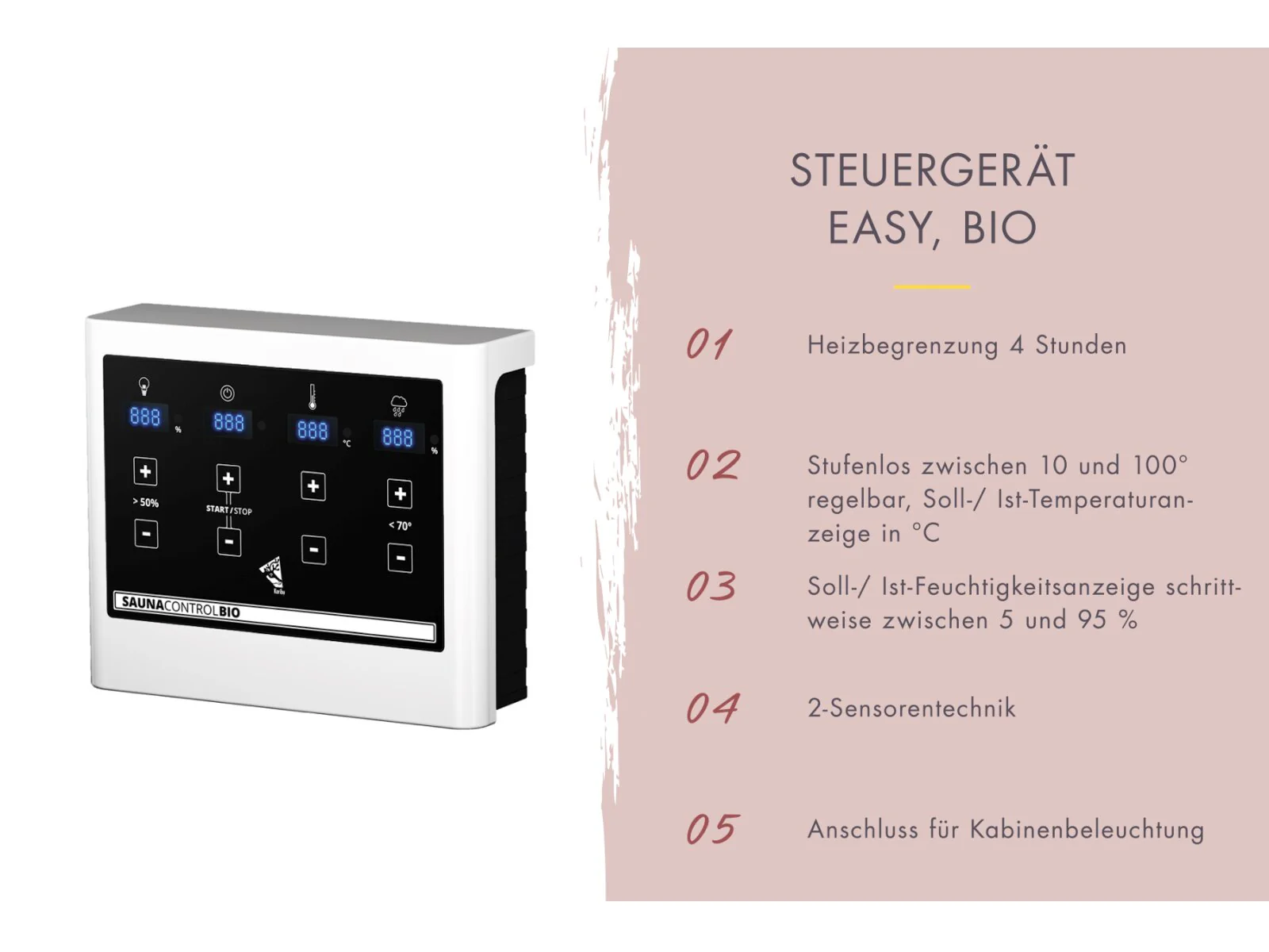 Karibu Hybrid Saunahaus Ares 3, inkl. Anbaudach in naturbelassen/graualuminium, inkl. 9 kW Bioofen ext. Steuerung easy - Image 4