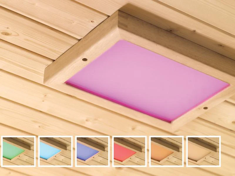 Karibu LED Farblicht Größe 2 inkl. Fernbedienung 3m