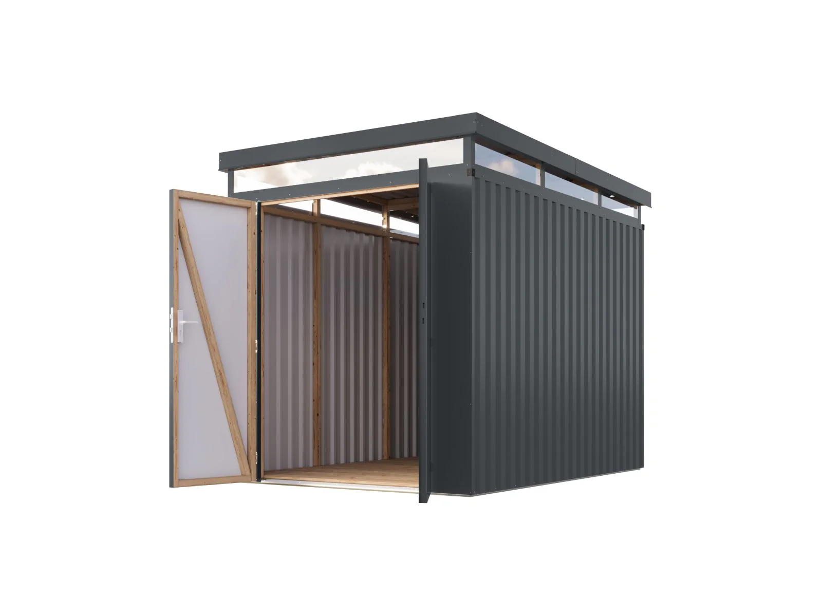 Karibu Metallhaus Aurum 2,5 in Anthrazit - Image 5