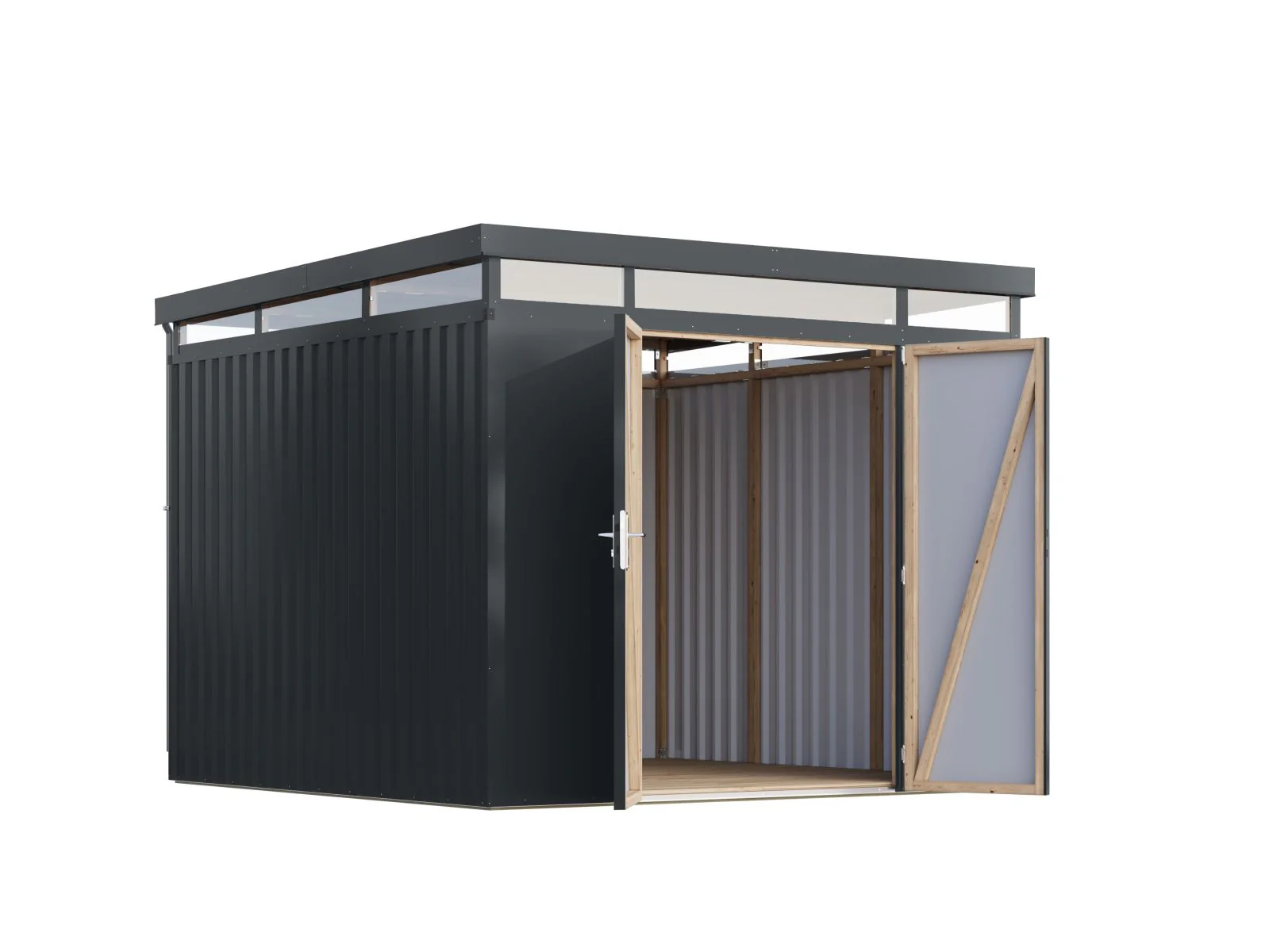 Karibu Metallhaus Aurum 3,5 in Anthrazit - Image 4