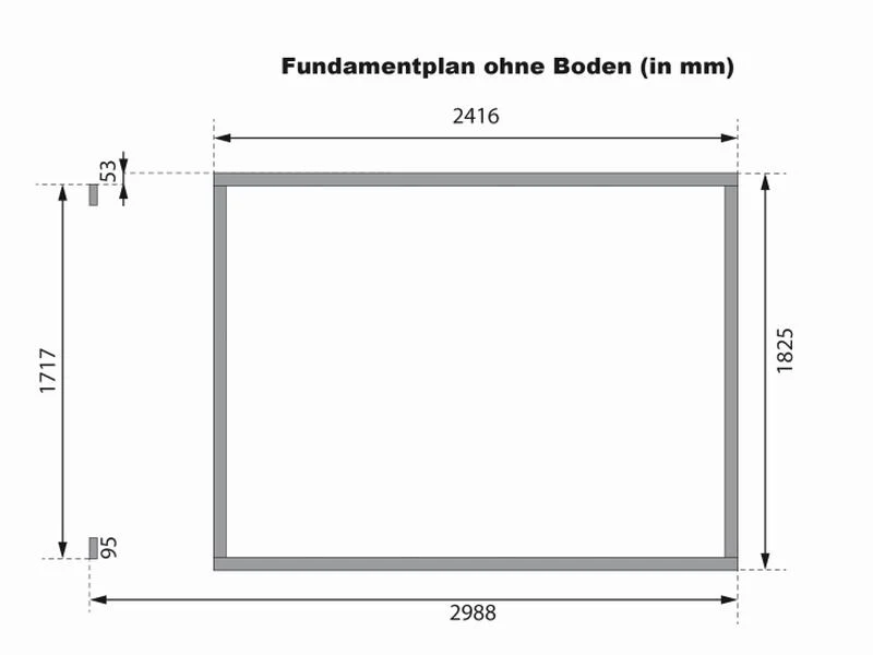 Karibu Multifunktionshaus Pultdach mit Schrank und Anbaudach 19 mm, terragrau - Image 3