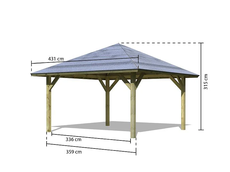 Karibu Pavillon-Carport Kirn 1 kdi - Image 3