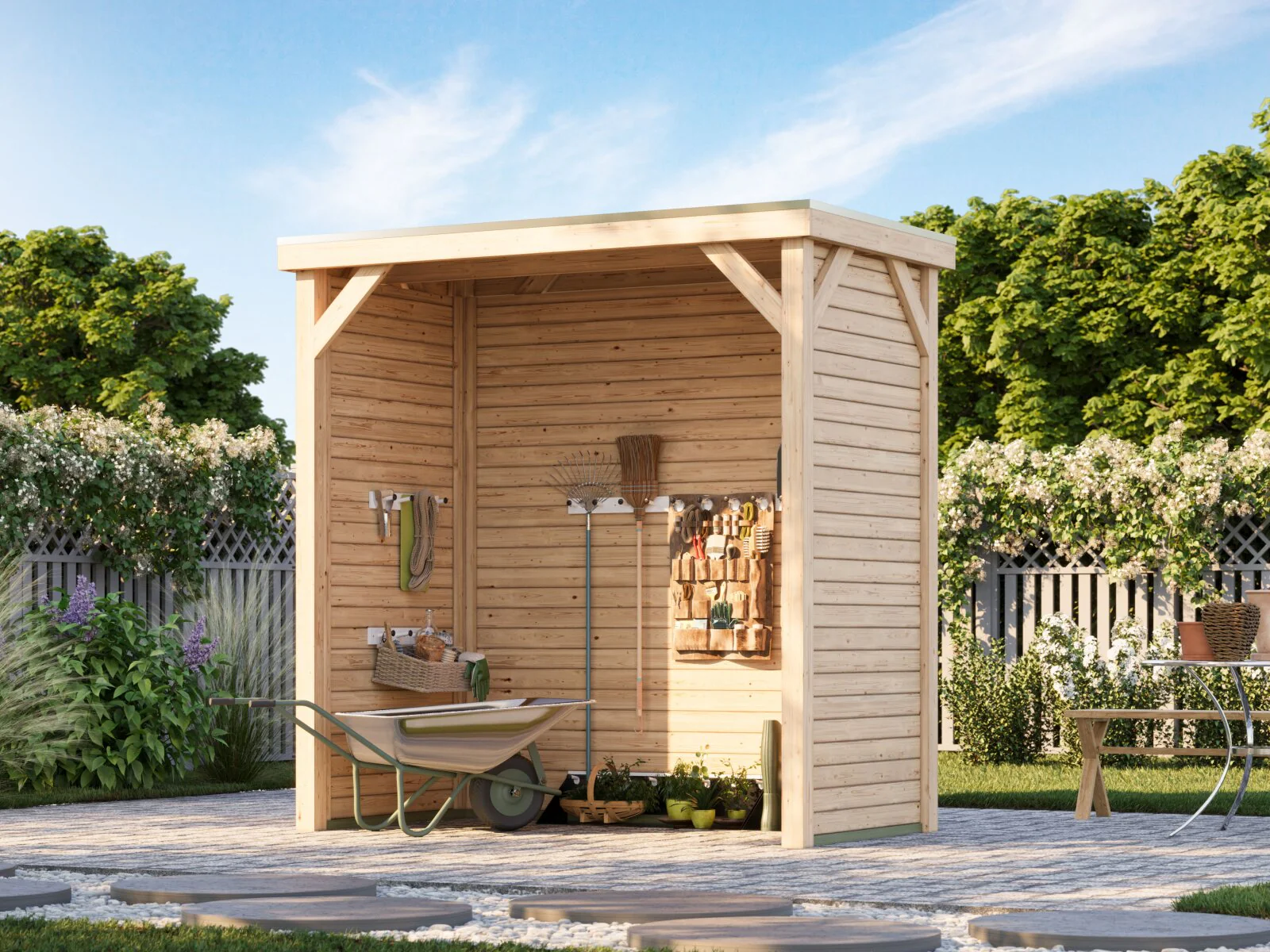 Karibu Pavillon Cubeco halb, natur - Image 6