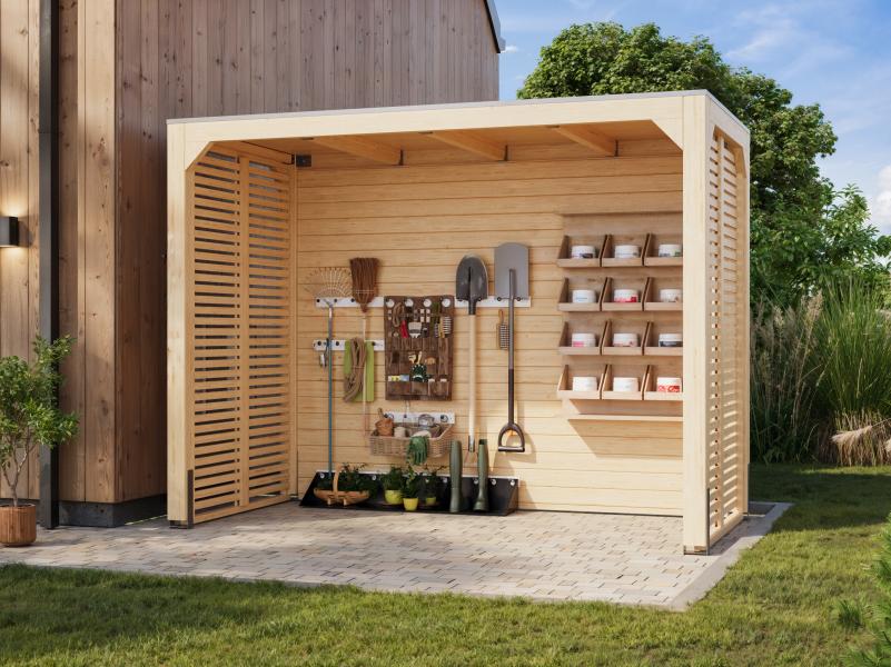 Karibu Pavillon Cubus halb, natur - Image 7