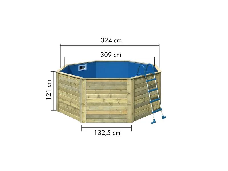 Karibu Pool Modell 0 X kdi - Folie Blau - Image 3