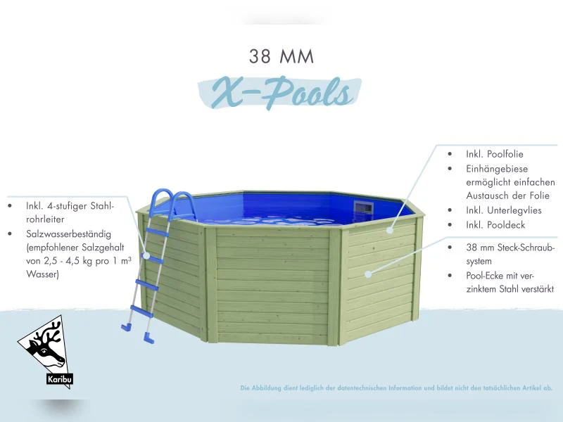 Karibu Pool Modell 0 X kdi - Folie Blau - Image 6